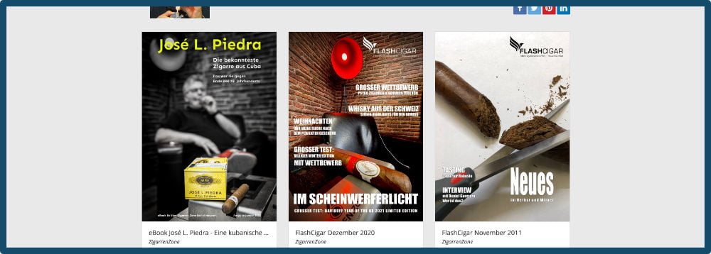 Magazines en ligne Zigarren.Zone Réseau social