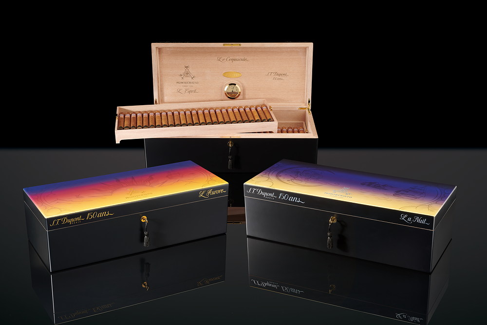 Montecristo humidors with St. Dupont