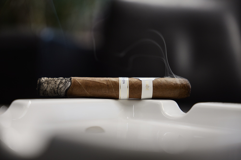 Las venas más fuertes y de color más claro no me molestaron en absoluto. Dan al puro un aspecto interesante y permiten reconocer maravillosamente la fascinante estructura de la hoja de tabaco.